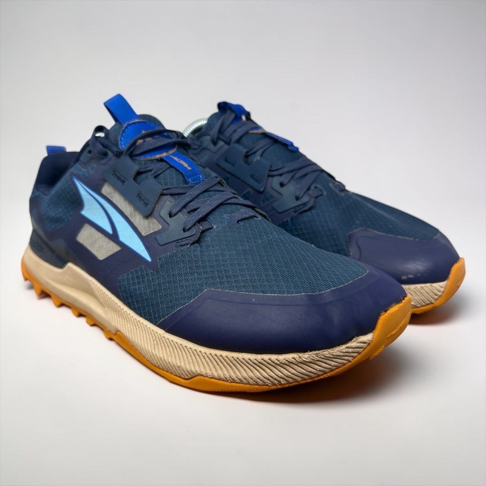 Altra Lone Peak 7 Running Shoes Mens 9 Navy Orange Trail Sneakers AL0A7R6H445